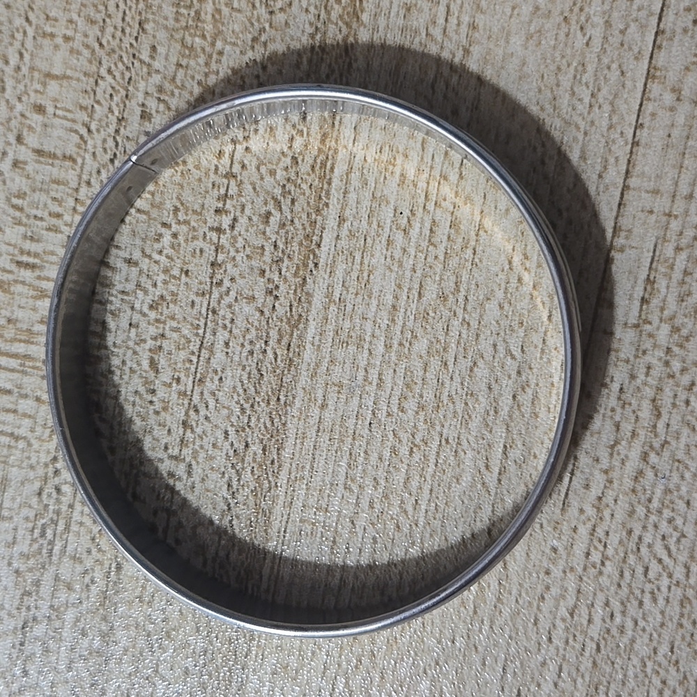 Vintage Silver Tone And Mother Of Pearl MOP Bangle Bracelet💫 - Picture 3 of 4